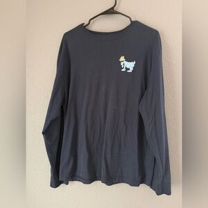 Kids Black Long Sleeve Shirt with Graphic